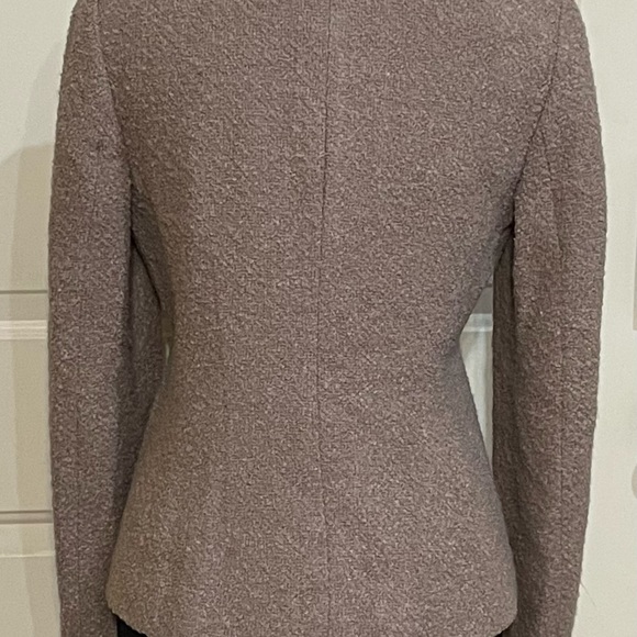 Banana Republic Lace Trim Mauve Wool Blend Blazer Jacket Women's Sz 2 - Picture 7 of 13